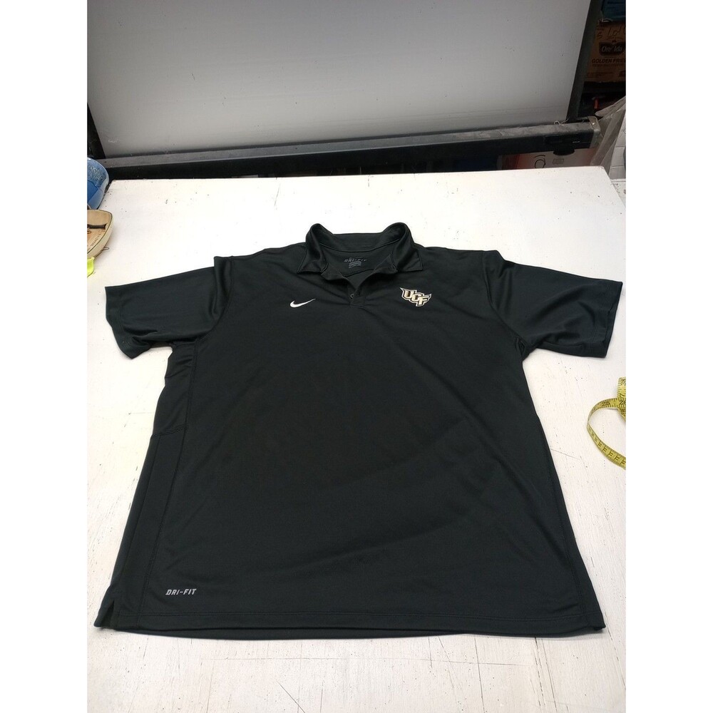 Nike University Of Central Florida Polo Shirt Black XXL Dri Fit